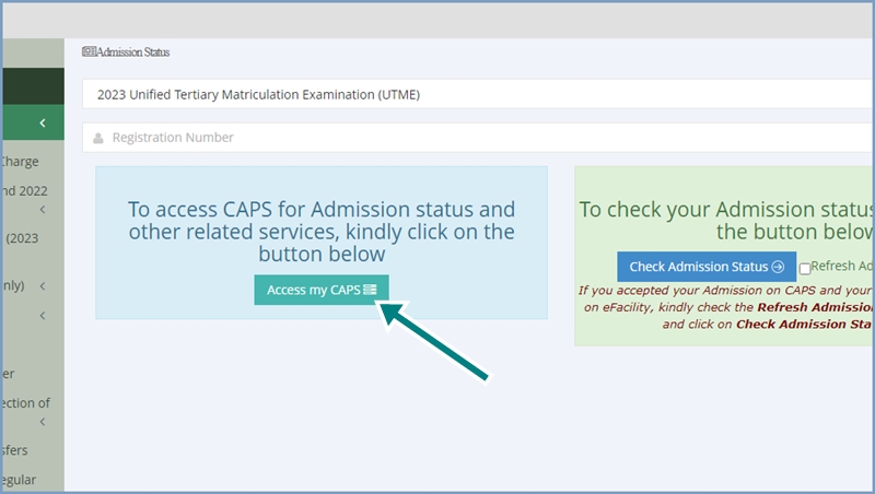 Access JAMB CAPS