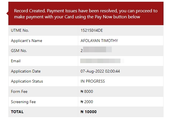 Landmark University Post UTME Payment