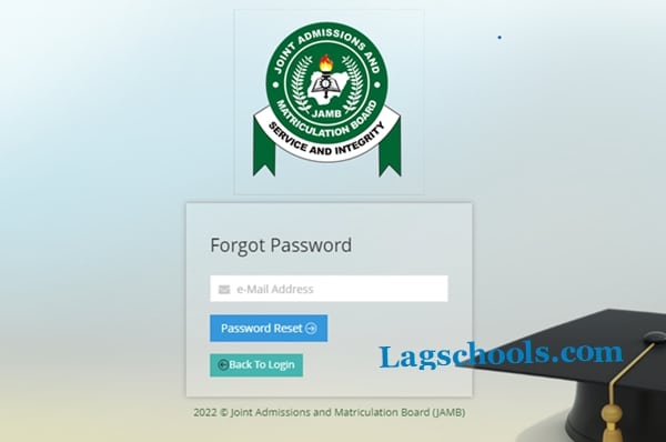 JAMB password reset