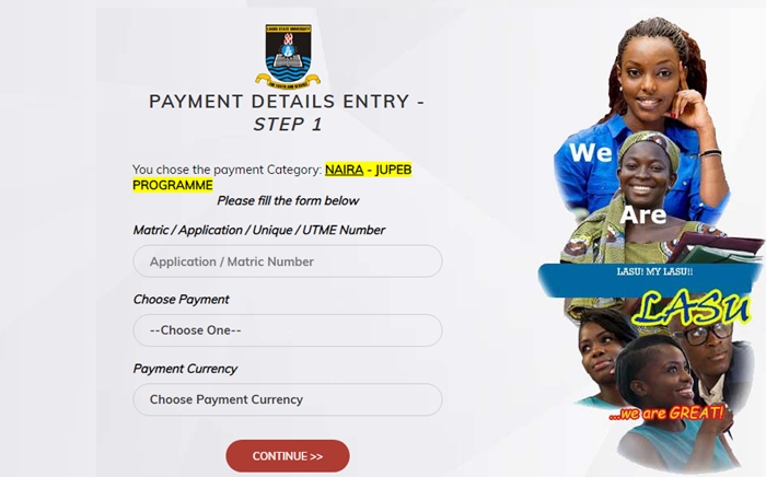 LASU JUPEB Foundation payment 3