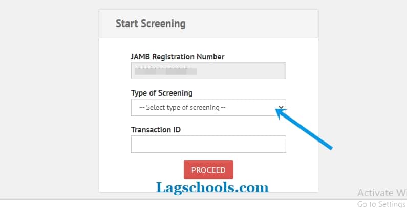 LASU post utme screening type