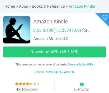 amazon kindle app apk pure